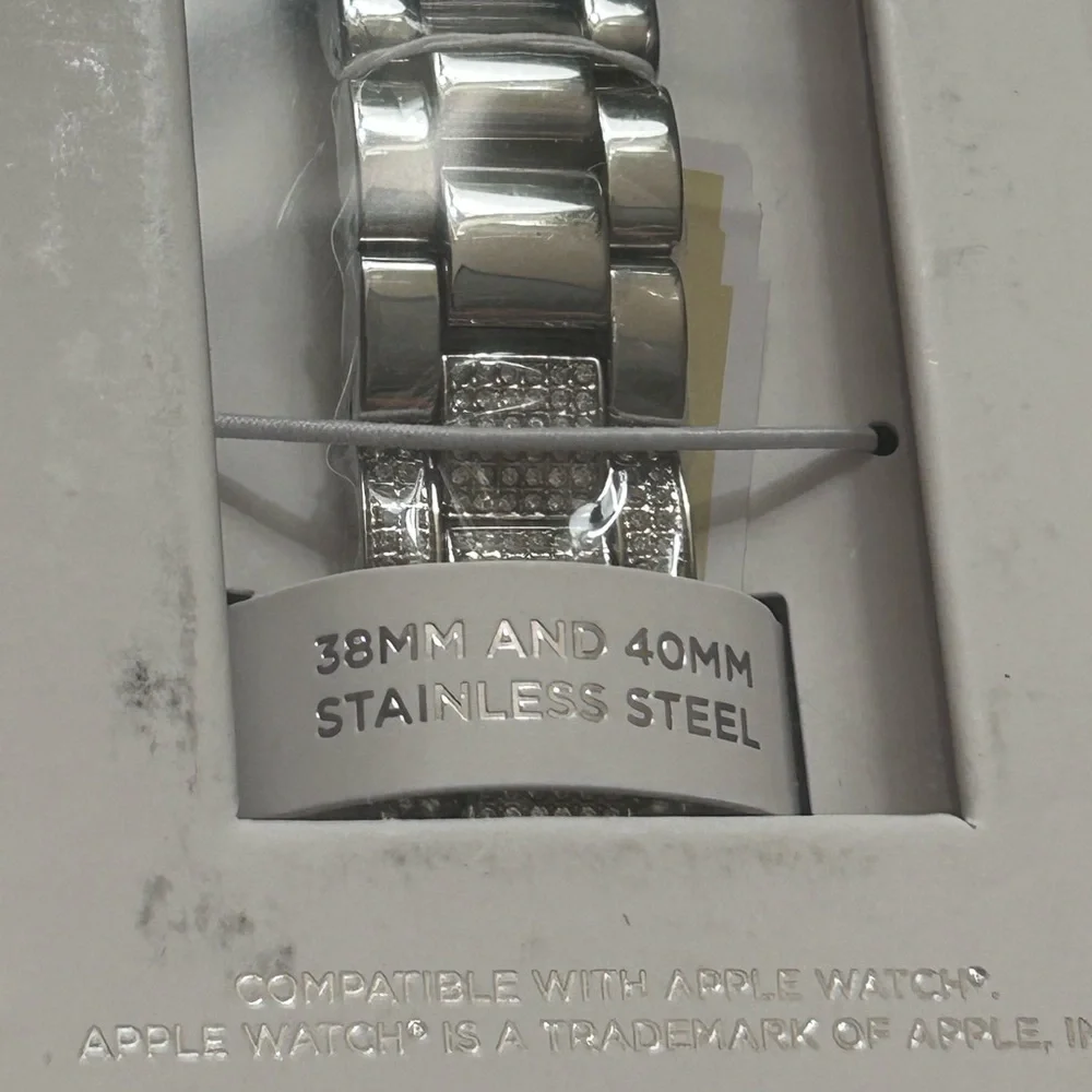 Michael Kors Silver Watch Band with Sparkling Accents - Picture 4 of 5